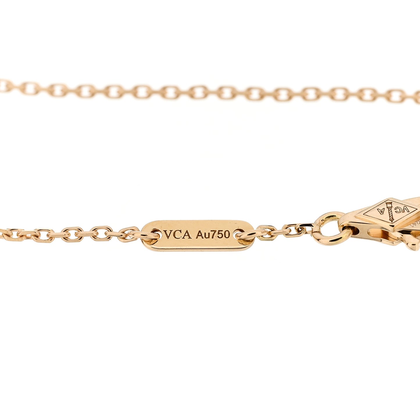 18K Yellow Gold Mother of Pearl Sweet Alhambra Bracelet
