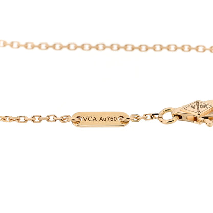 Van Cleef & Arpels 18K Yellow Gold Mother of Pearl Sweet Alhambra Bracelet 4 of 6