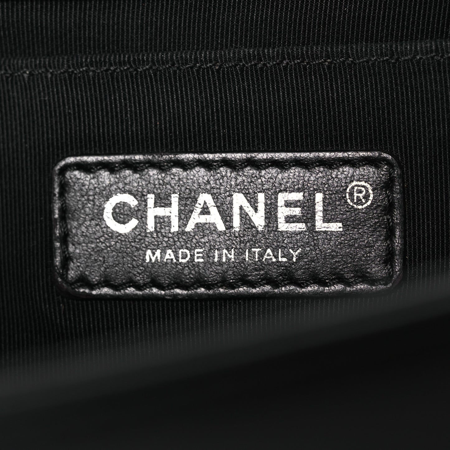 Lambskin Quilted Medium Boy Flap Black