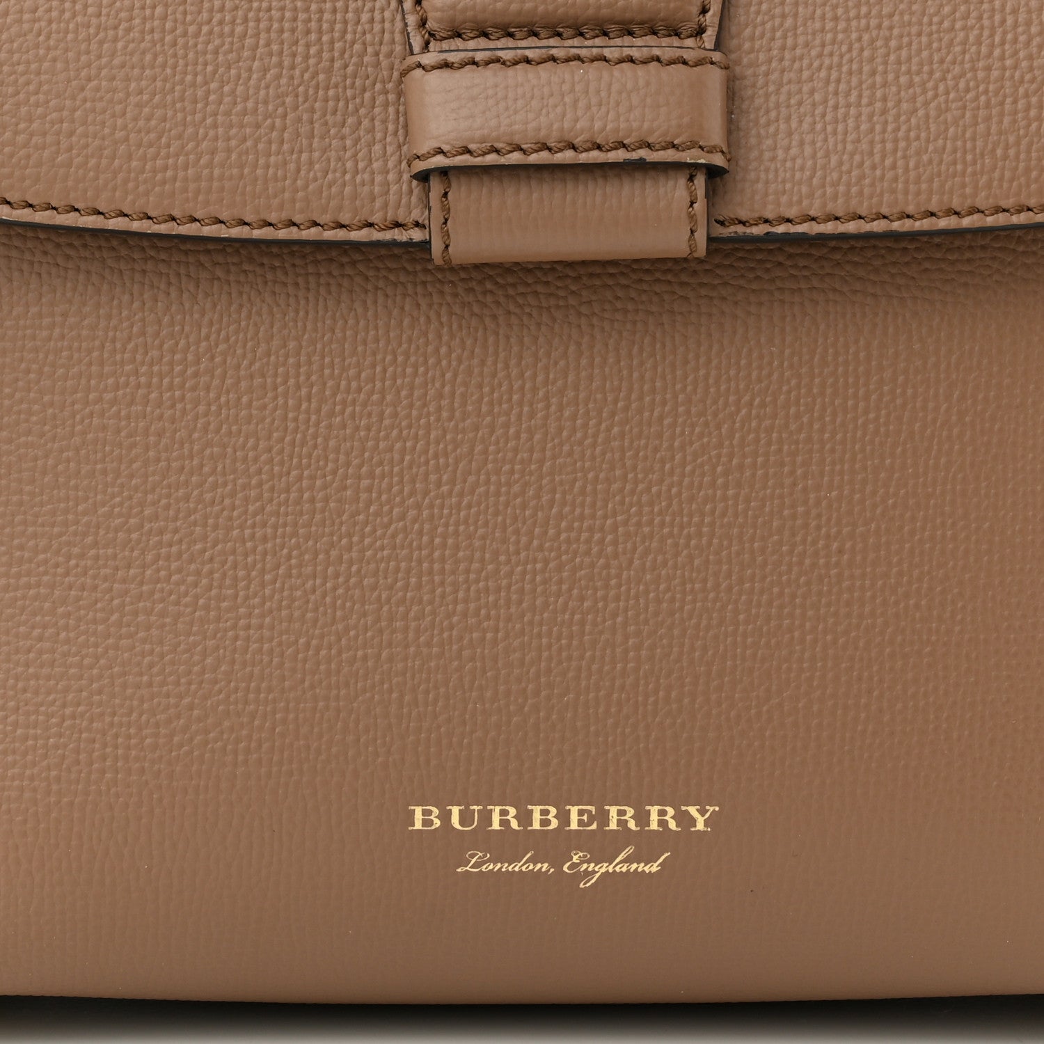 Burberry Derby Calfskin House Check Small Camberley Dark Sand 7 of 11