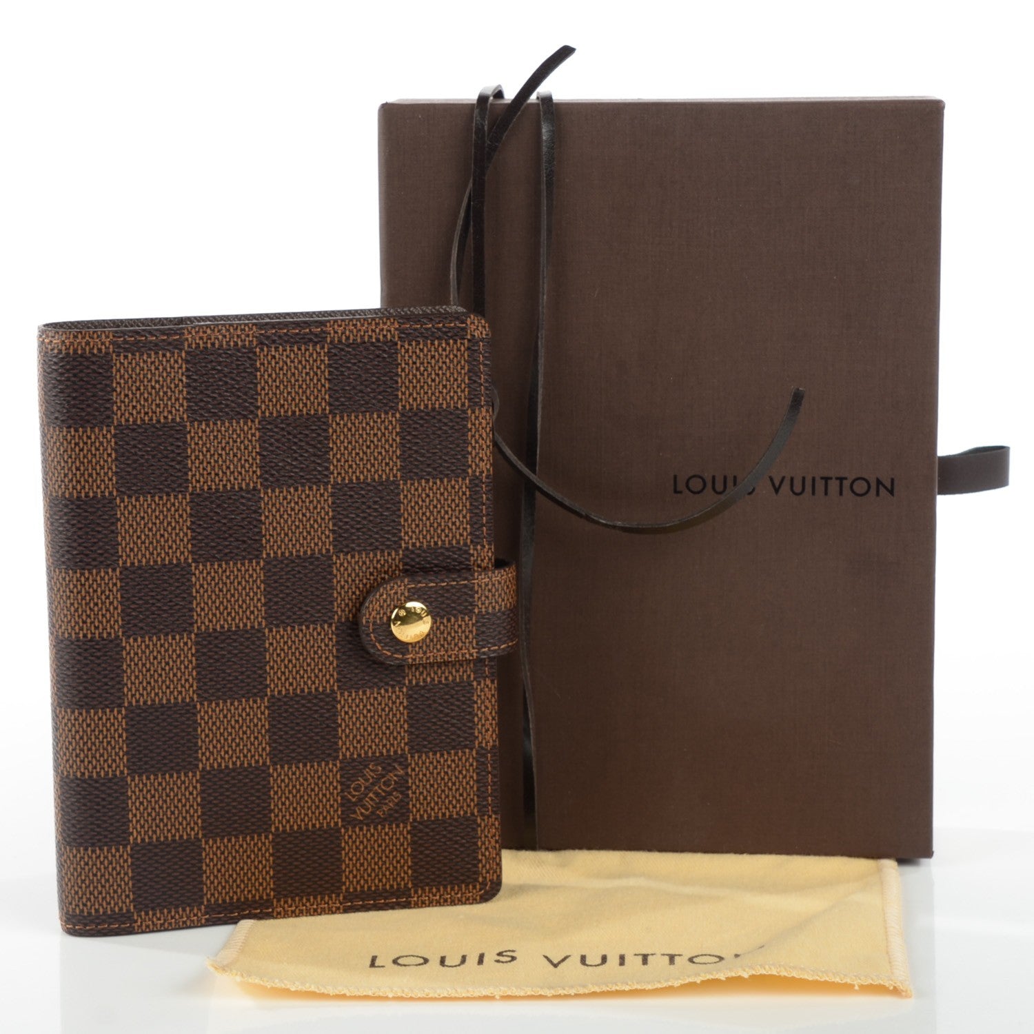 Louis Vuitton Damier Ebene Small Ring Agenda Cover 5 of 8