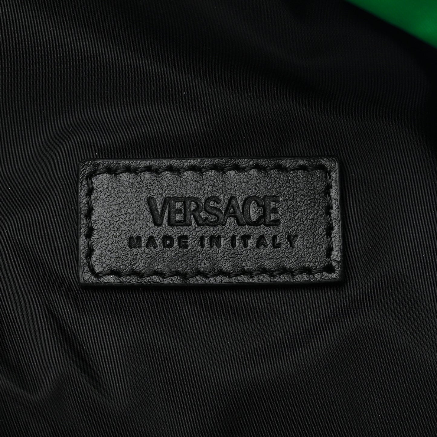 Nylon Palazzo Medusa Backpack Green