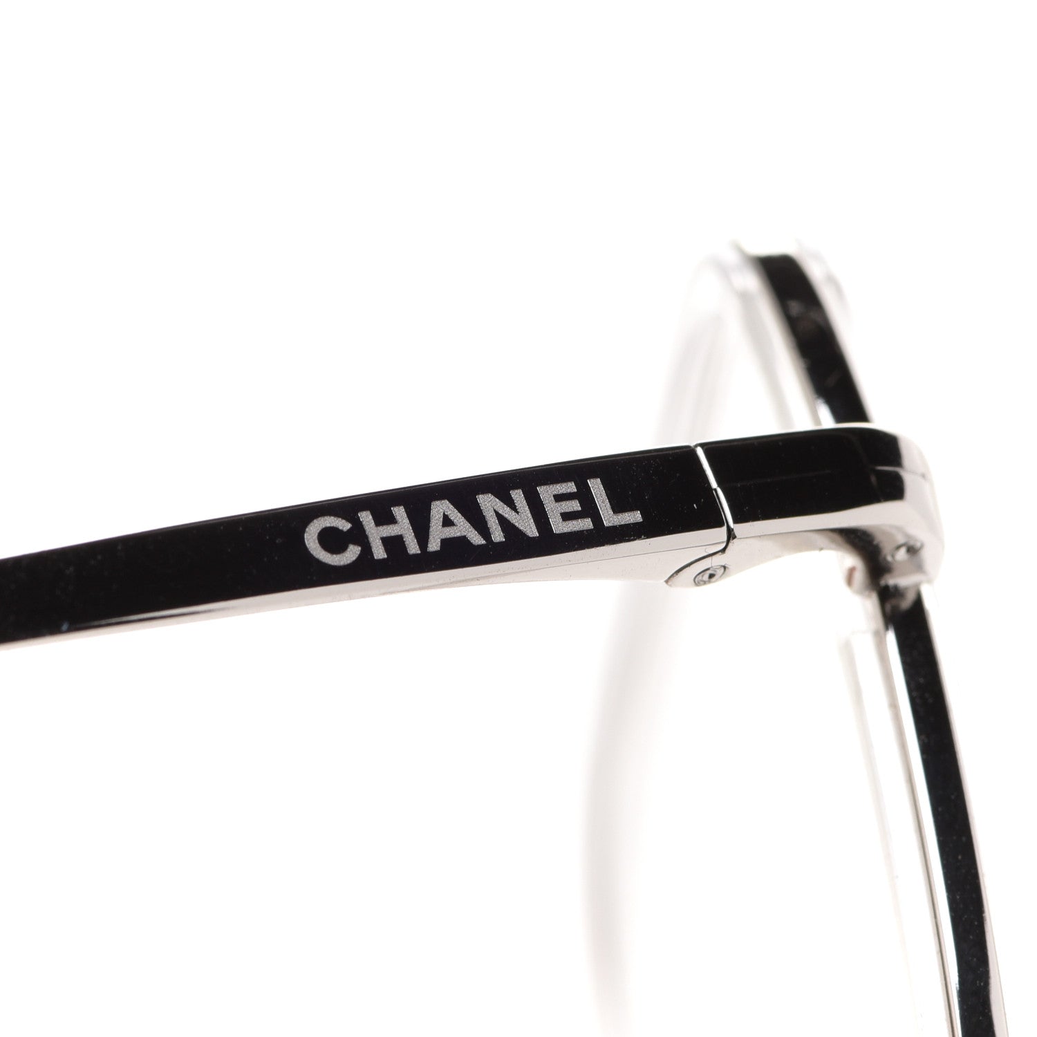 Chanel Square Removable Pearl Chain Eyeglasses 2195 Silver 7 of 9