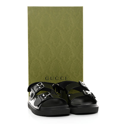 Gucci Rubber Mini Double G Womens Isla Dad Sandals 35 Black 11 of 11