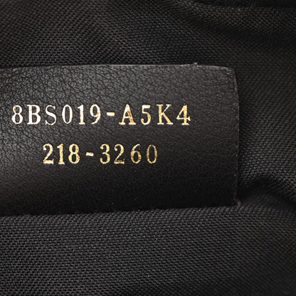 Fendi Glazed Fabric Vitello Century FF 1974 Stamp Patch Mini Camera Case Mogano Panna Black 7 of 10