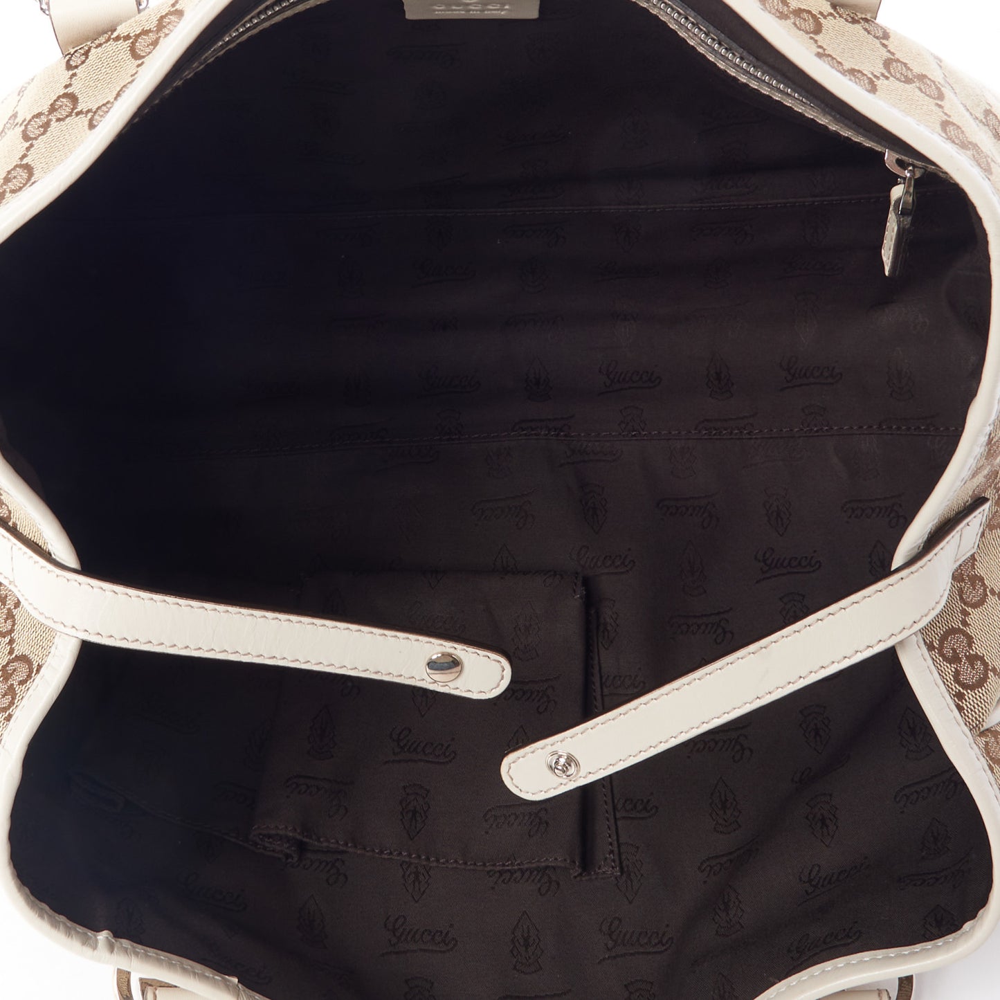 Monogram Medium Twins Tote Off White