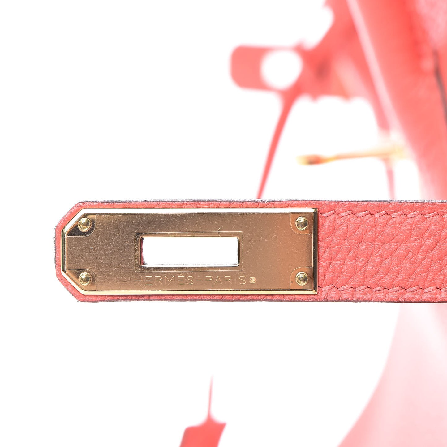Togo Birkin 35 Rouge Pivoine
