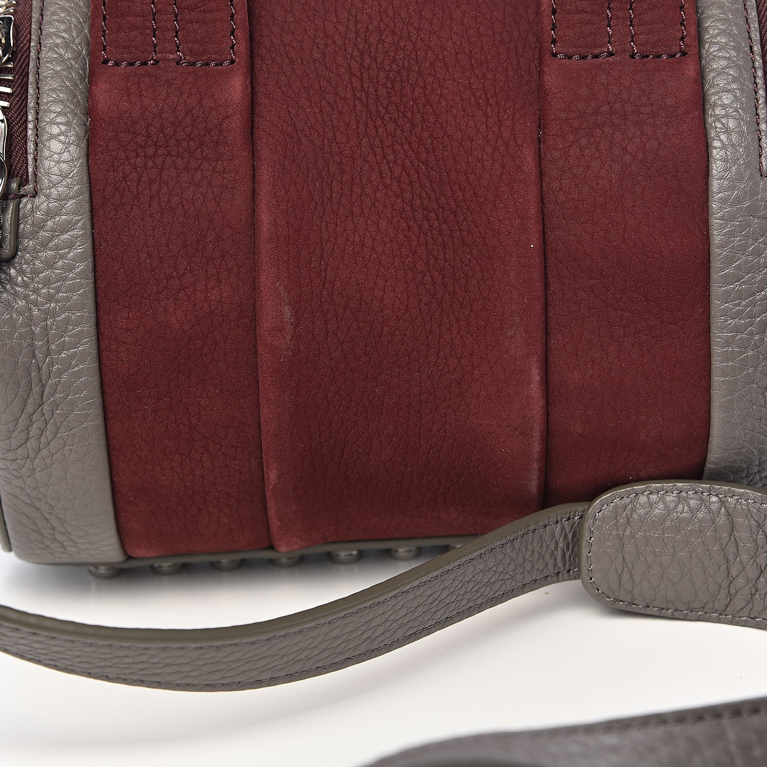 Alexander Wang Nubuck Soft Pebbled Calfskin Mini Rockie Beet Stone Rhodium Hardware 10 of 12