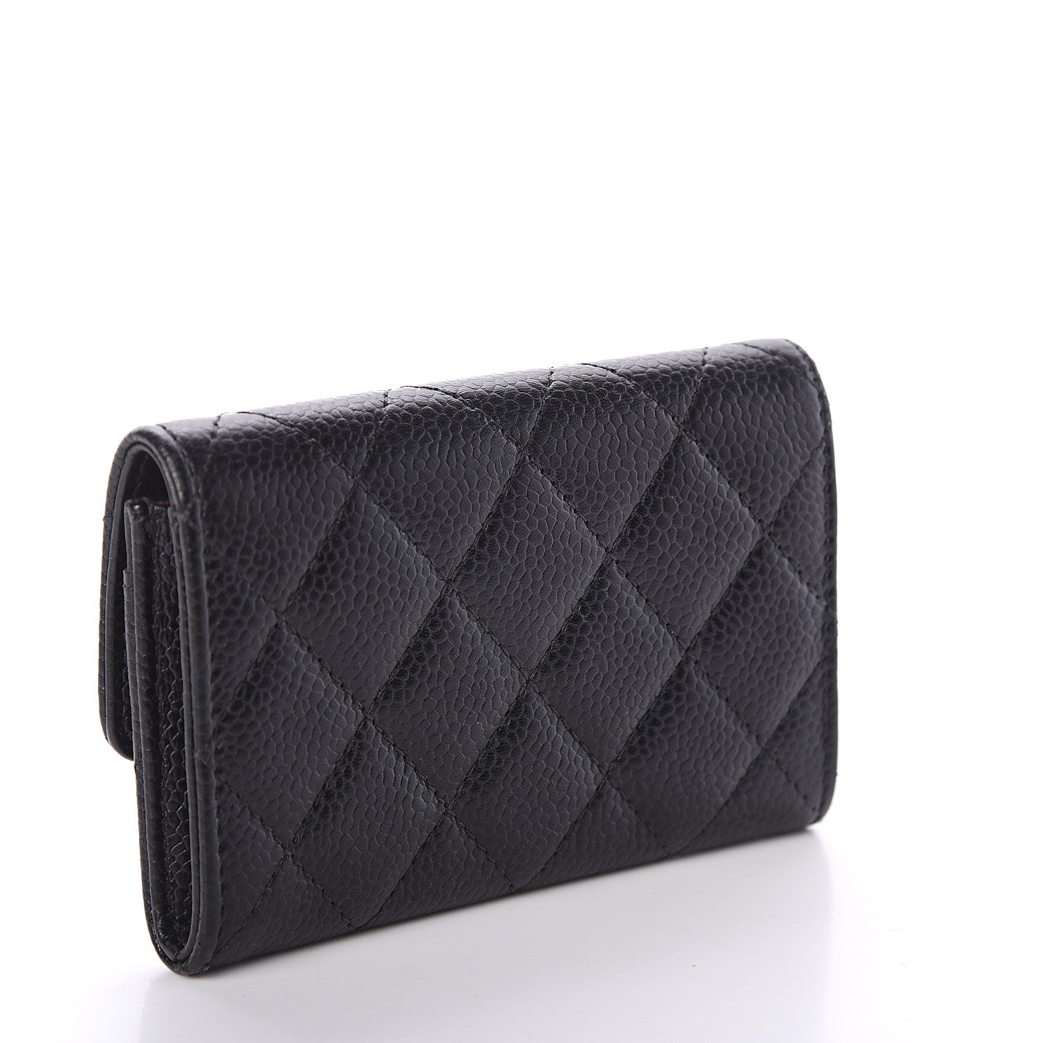 Chanel Caviar Quilted Flap Card Holder Black 2 of 7