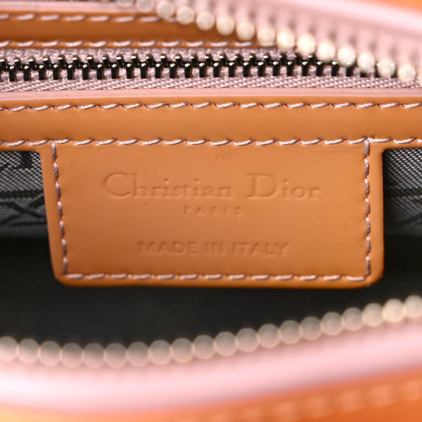 Patent Cannage Medium Lady Dior Pale Pink