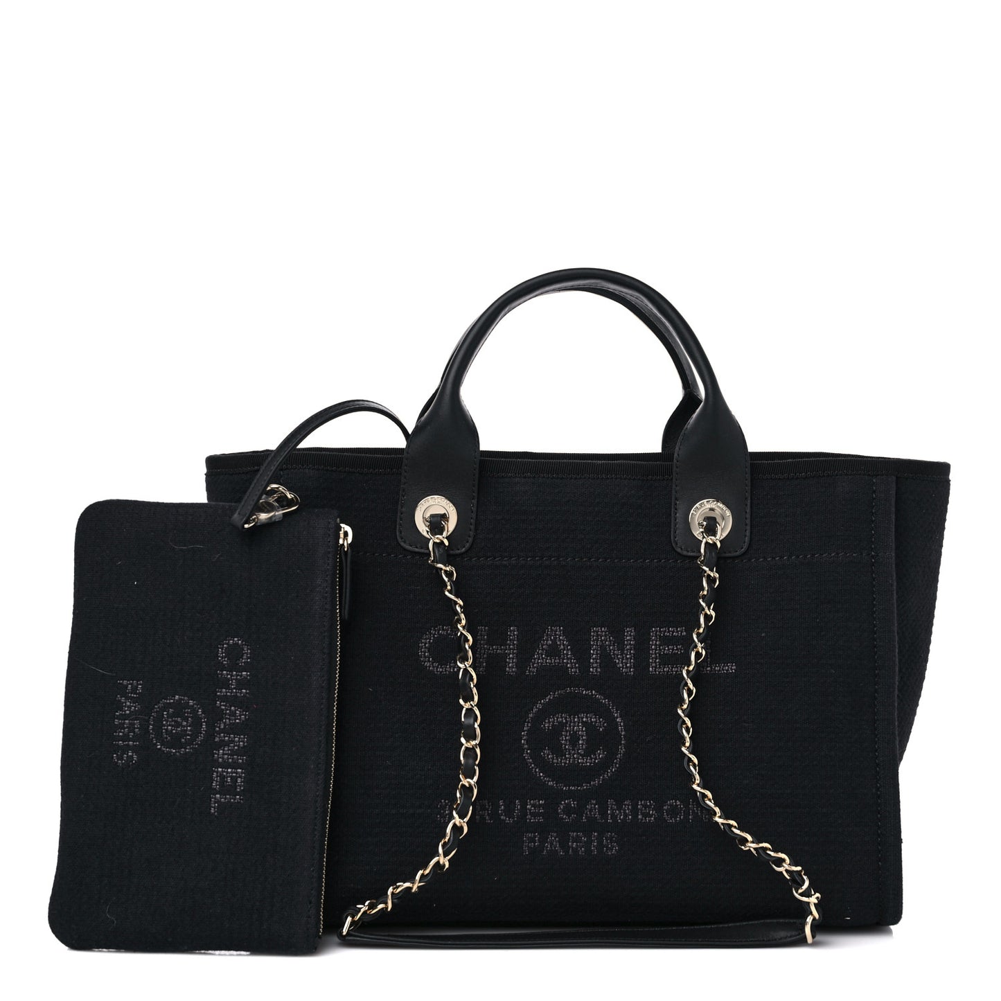 Mixed Fibers Small Deauville Tote Black