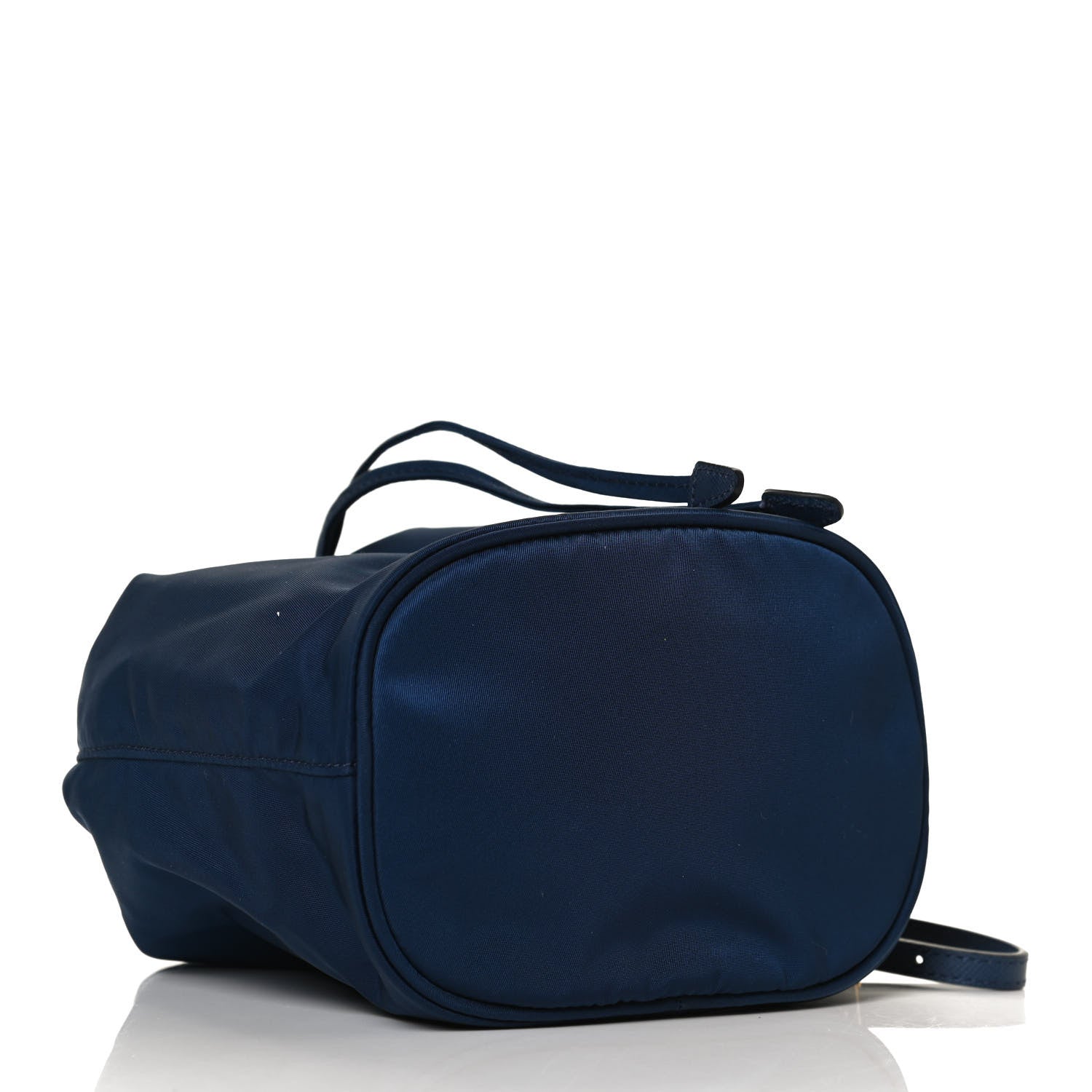 Prada Saffiano Tessuto Nylon Vela Bucket Wristlet Blue 3 of 12