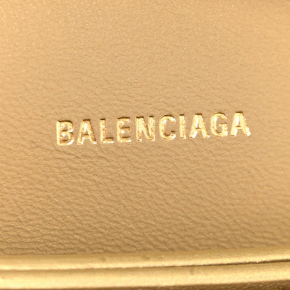 Balenciaga Metallic Supple Calfskin Crocodile XS Crush Chain Bag Gold 6 of 9