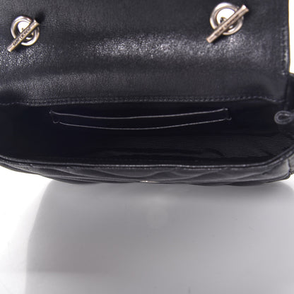 Saint Laurent Sheepskin Matelasse Chevron Monogram Classic Baby Chain Bag Black 5 of 8