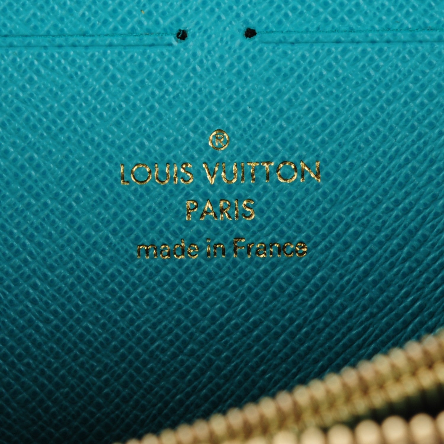 Louis Vuitton Monogram Clemence Wallet Turquoise 6 of 7