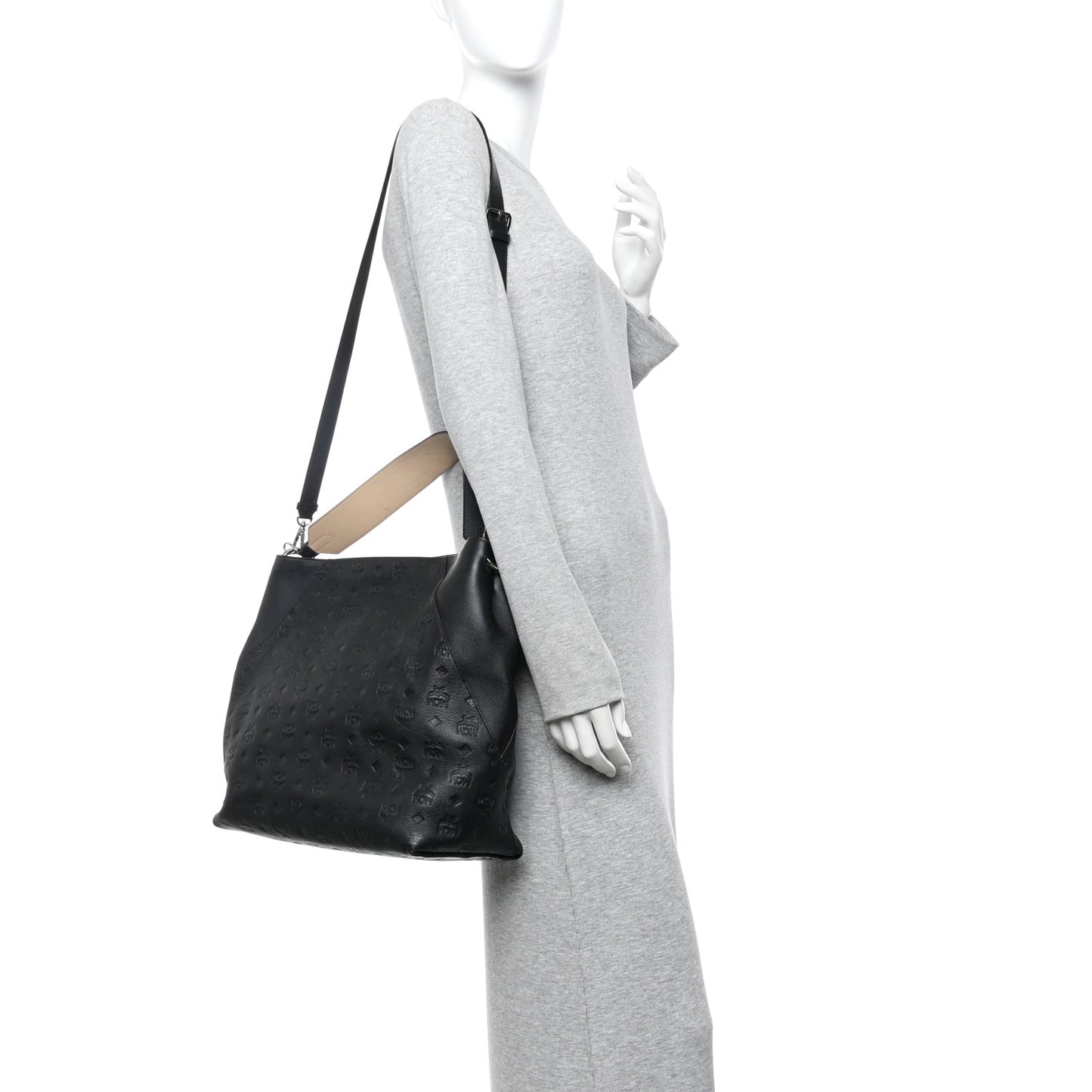 Calfskin Ottomar Large Klara Hobo Black