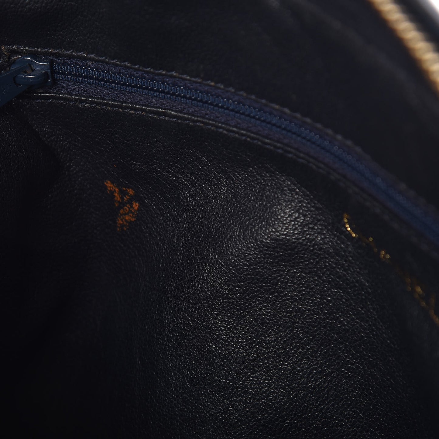 Lambskin Quilted Tassel Camera Case Navy