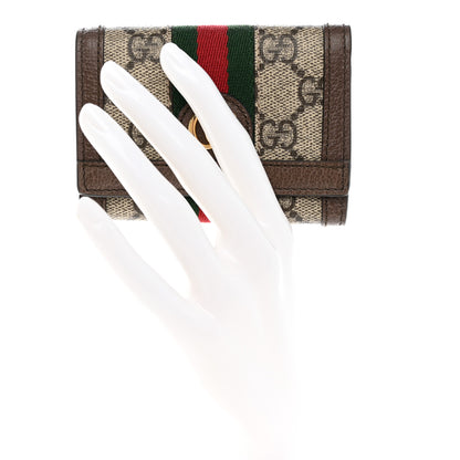 Gucci GG Supreme Monogram Web Ophidia Bi-Fold Wallet Beige New Acero 2 of 9