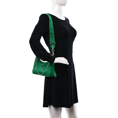 Prada Nylon Re-Edition 2005 Shoulder Bag Menta 2 of 8