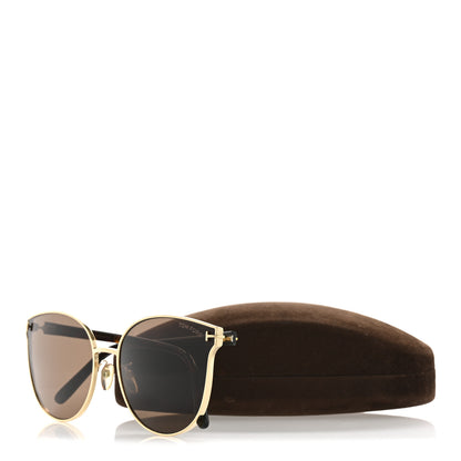 Tom Ford Metal Cat Eye Sunglasses TF718-K Gold Tortoise 10 of 10