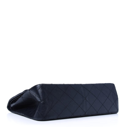 Chanel Aged Calfskin Quilted 2.55 Reissue 227 Flap Navy Blue 3 of 12