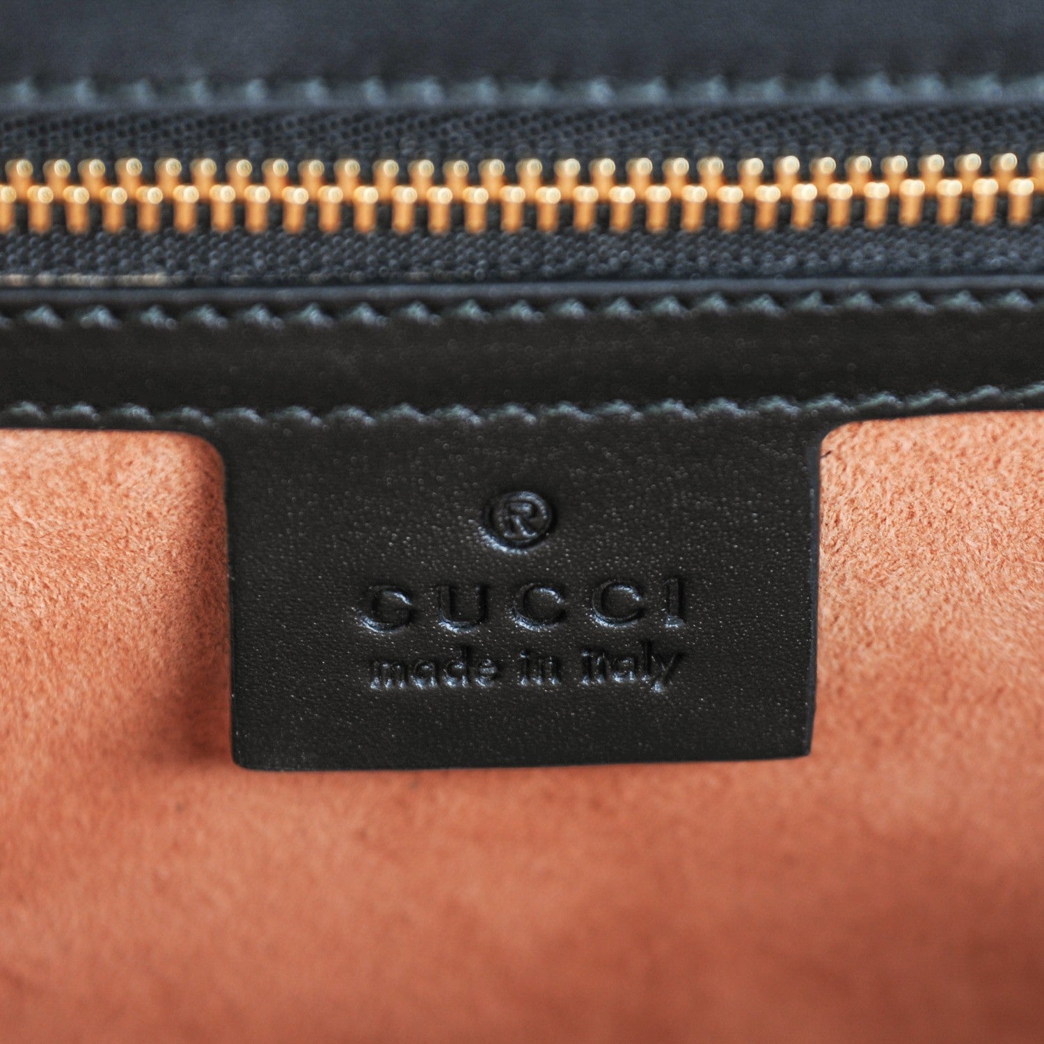 Gucci Guccissima Signature Medium Sylvie Top Handle Bag Black 6 of 7