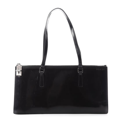 Prada Spazzolato Shoulder Bag Black 1 of 14