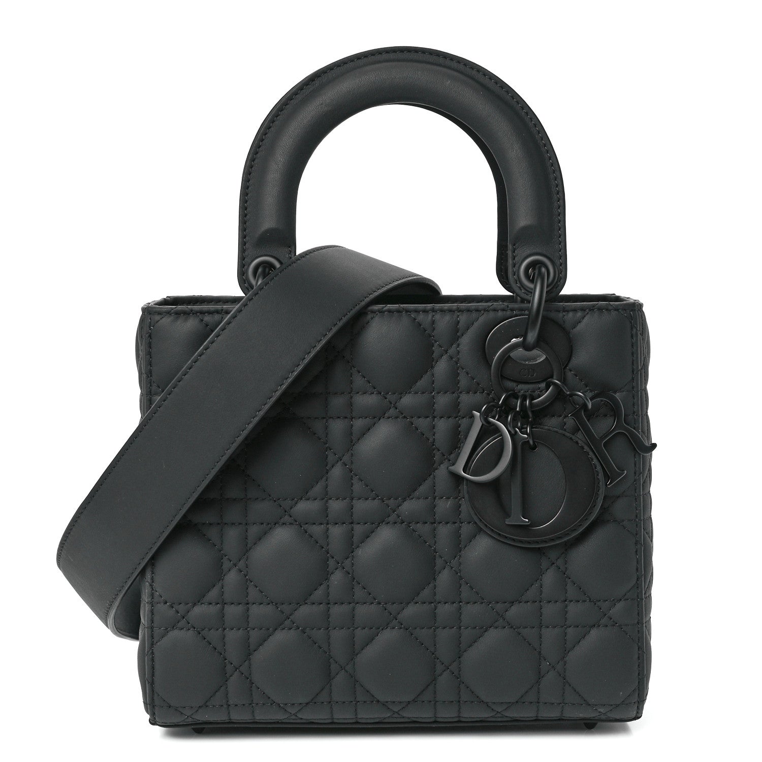 Christian Dior Ultra Matte Calfskin Cannage Small My ABCDior Lady Dior Black 1 of 11