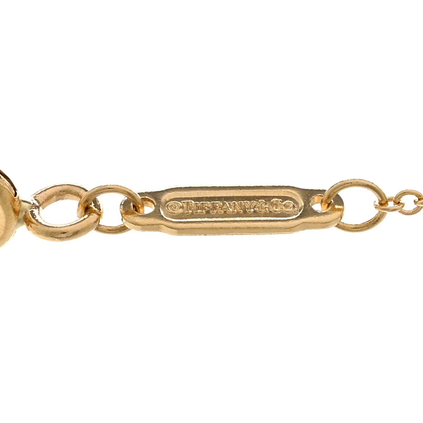 18K Yellow Gold Small T Smile Pendant Necklace