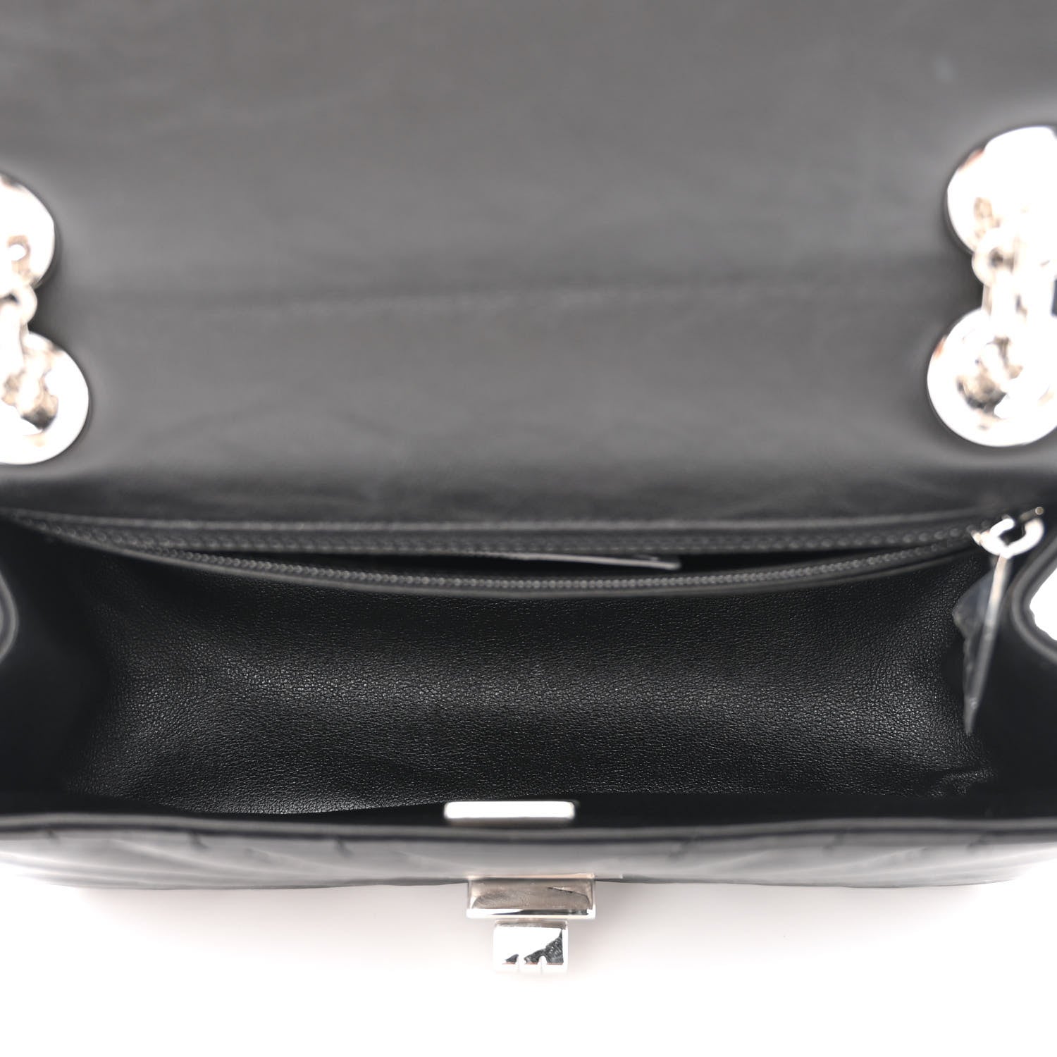 Chanel Aged Calfskin Chevron Quilted 2.55 Reissue Mini Flap Black 5 of 11