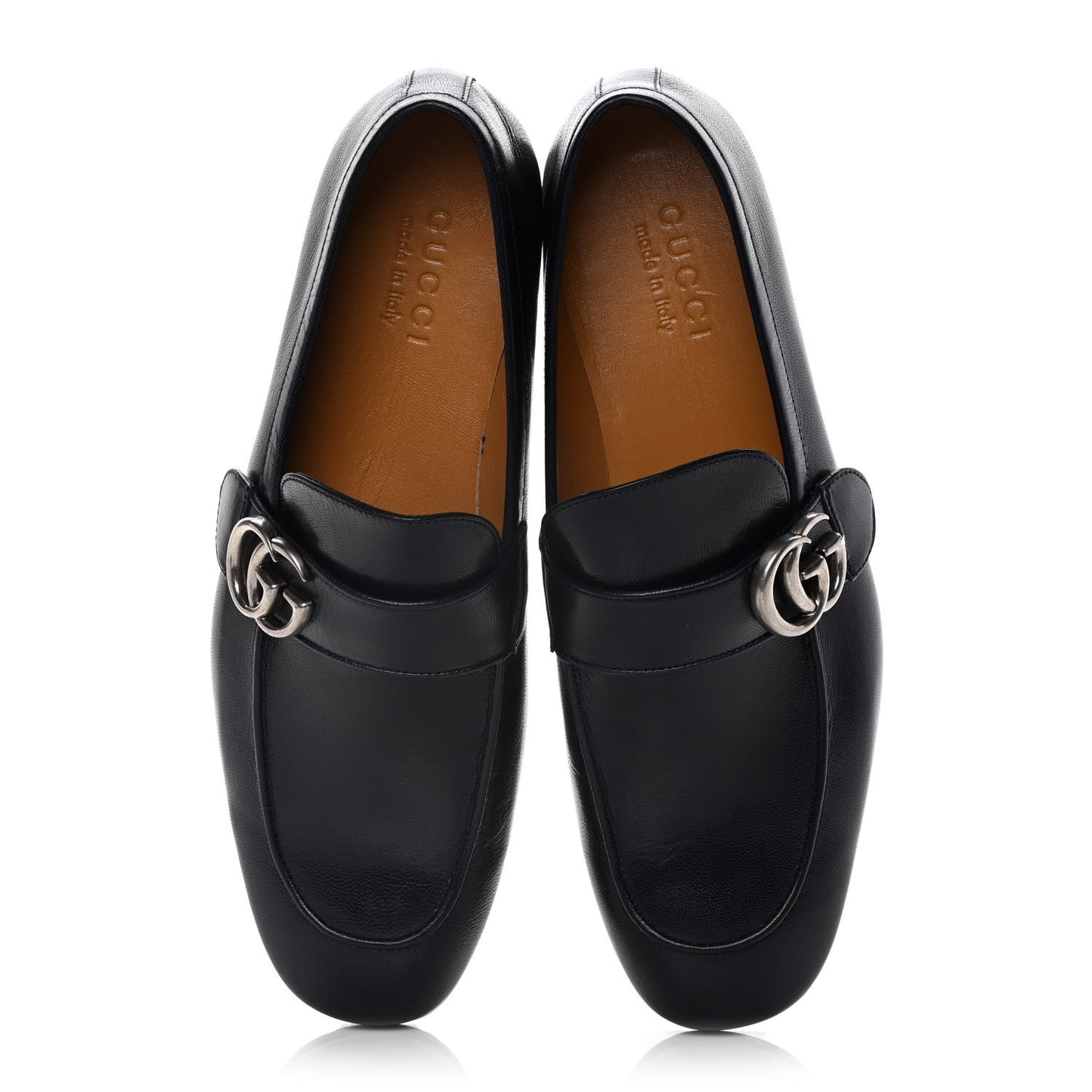 Goatskin Mens GG Loafers 7.5 Blue