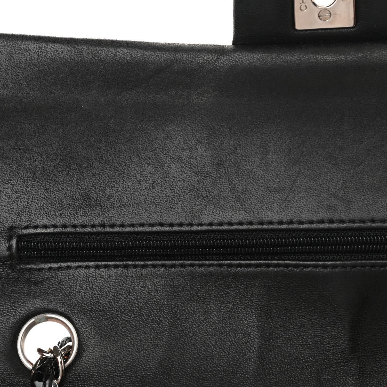Chanel Patent Quilted Medium Double Flap Black 11 of 17