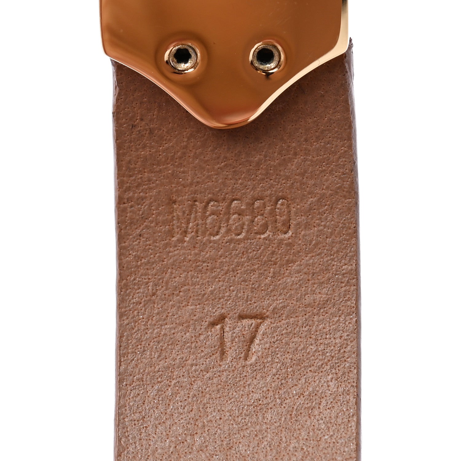 Louis Vuitton Patent Calfskin Embossed Spirit Bracelet 17 Brown 6 of 6