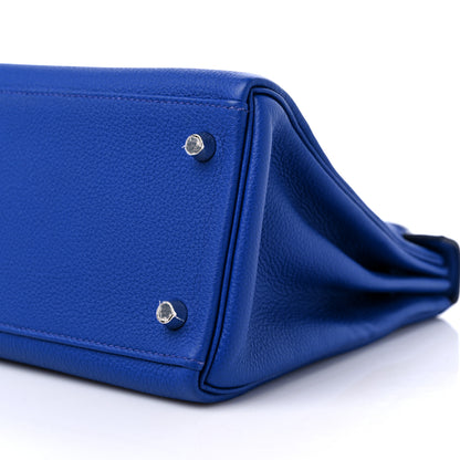 Hermes Togo Kelly Retourne 28 Bleu Royal 9 of 9