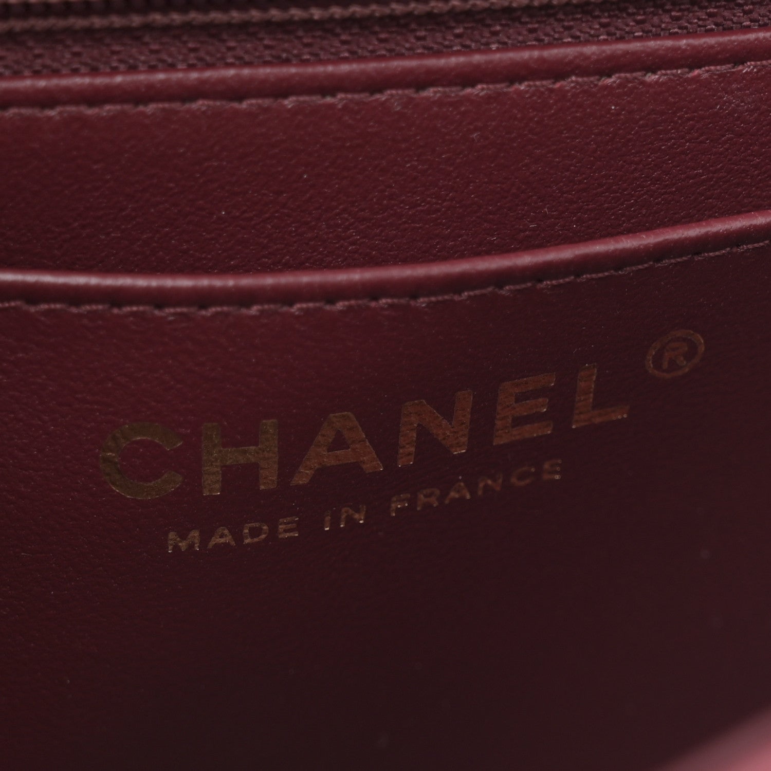 Chanel Lambskin Quilted Mini Top Handle Rectangular Flap Burgundy 10 of 23