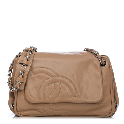Chanel Calfskin Diagonal Ligne Flap Beige 1 of 12