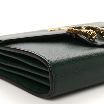 Gucci Calfskin Garden Dionysus Chain Wallet Emerald 10 of 11