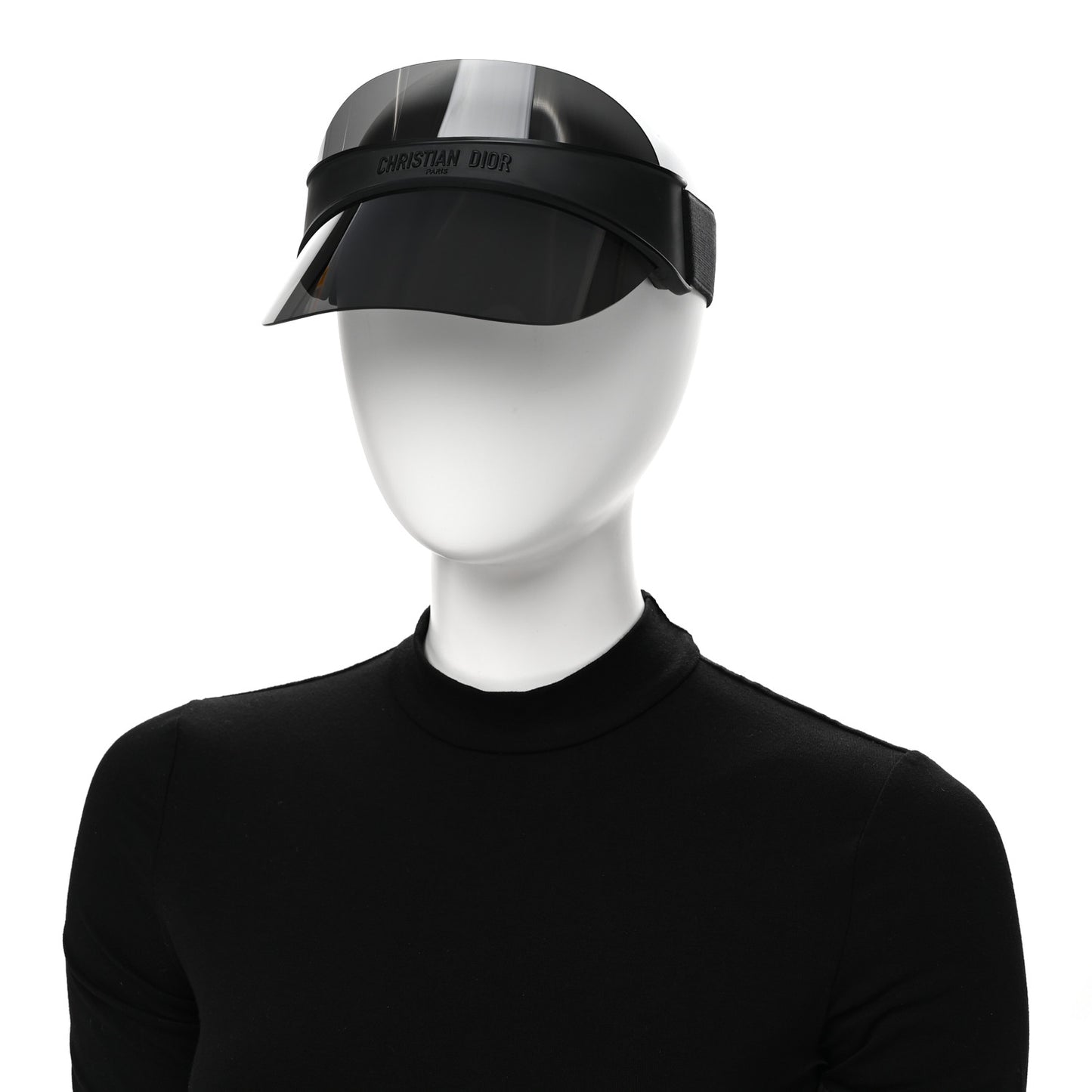 Mirrored DiorClubV1U Sun Visor Black