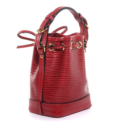 Louis Vuitton Epi Mini Noe Bag Charm Castillan Red 3 of 7