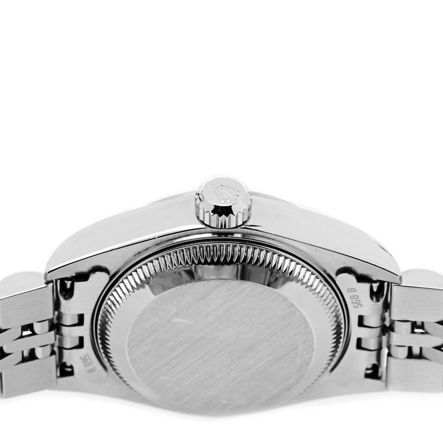 Stainless Steel 18K White Gold Blue Sapphire 26mm Oyster Perpetual Datejust Watch Silver 79174