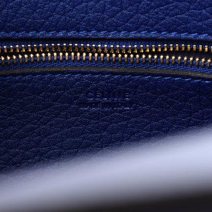 Celine Crisped Calfskin Mini Tie Knot Tote Indigo 6 of 11