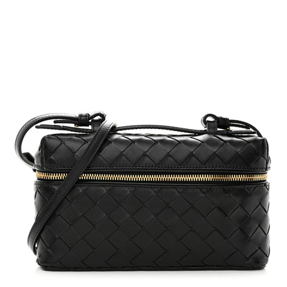 Bottega Veneta Calfskin Intrecciato Bang Bang Vanity Case Black 1 of 10