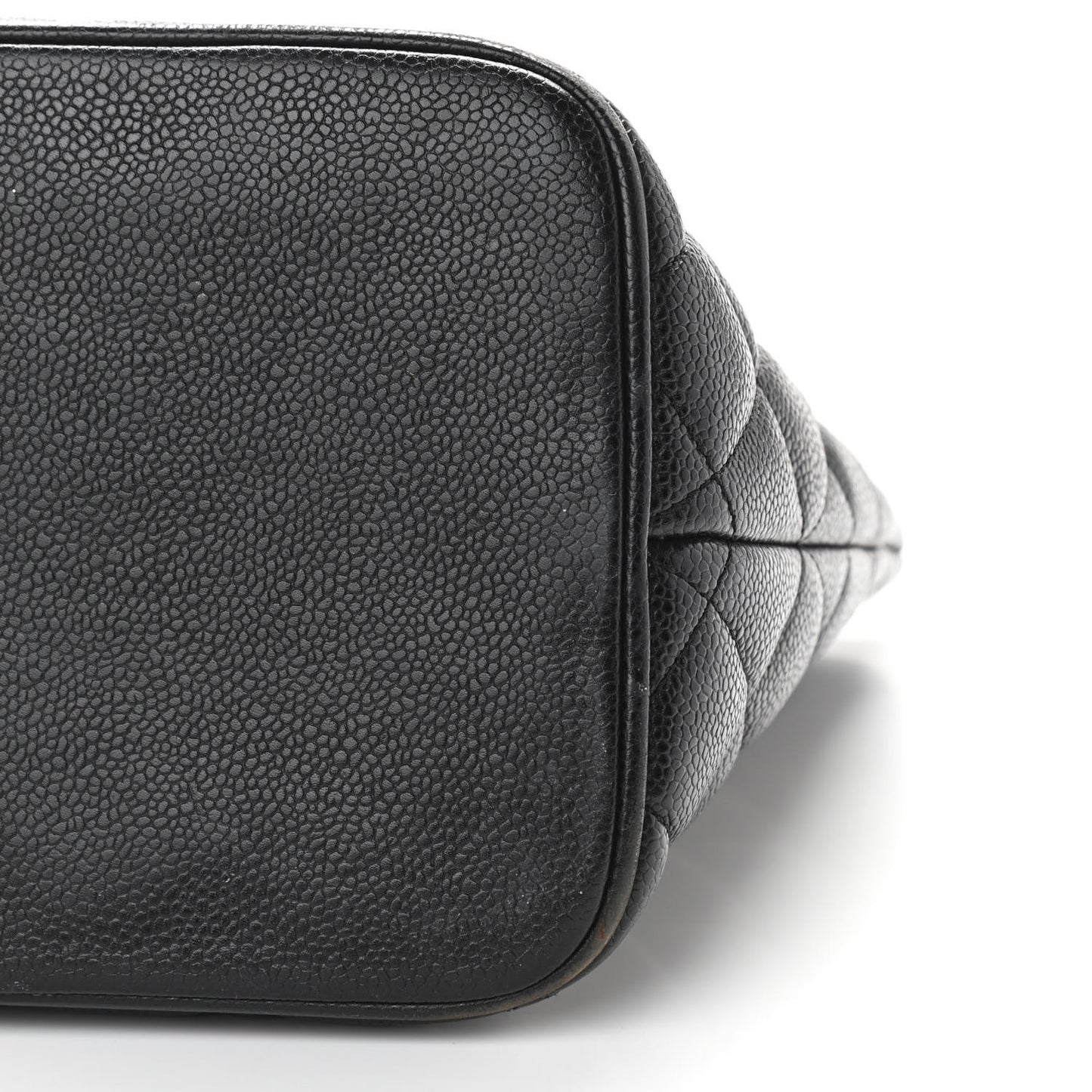 Caviar Quilted Medallion Tote Black