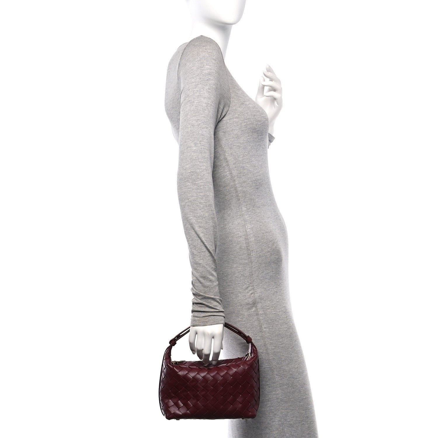 Bottega Veneta Calfskin Nappa Intrecciato Mini Wallace Barolo 2 of 11