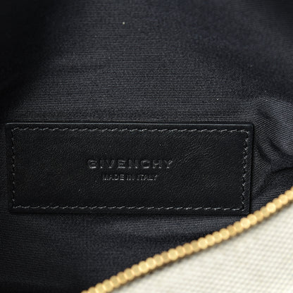 Givenchy Calfskin Canvas Whip Belt Bag Black 5 of 9