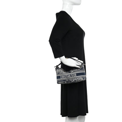Christian Dior Technical Fabric Toile De Jouy DiorTravel Nomad Pouch Blue 2 of 10