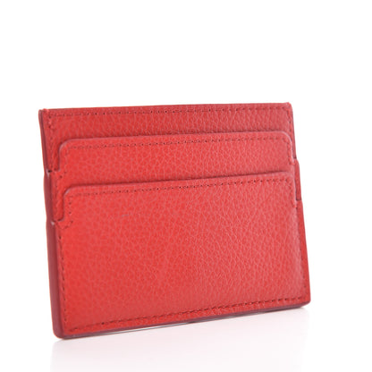Alexander McQueen Calfskin Skull Card Holder Scarlet Red 3 of 8