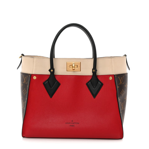 Calfskin Monogram On My Side Pirate Red