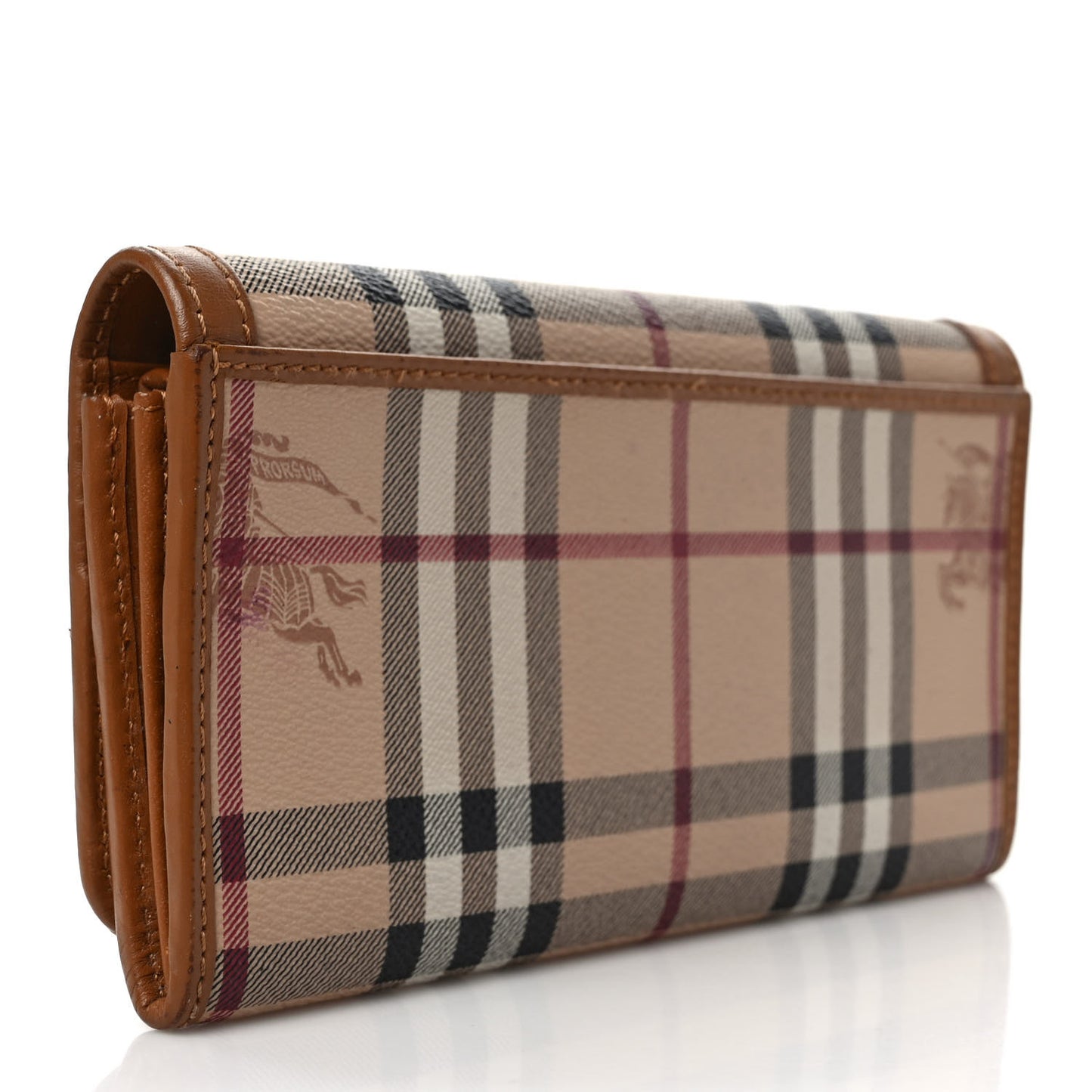 Haymarket Check Penrose Continental Wallet Chocolate