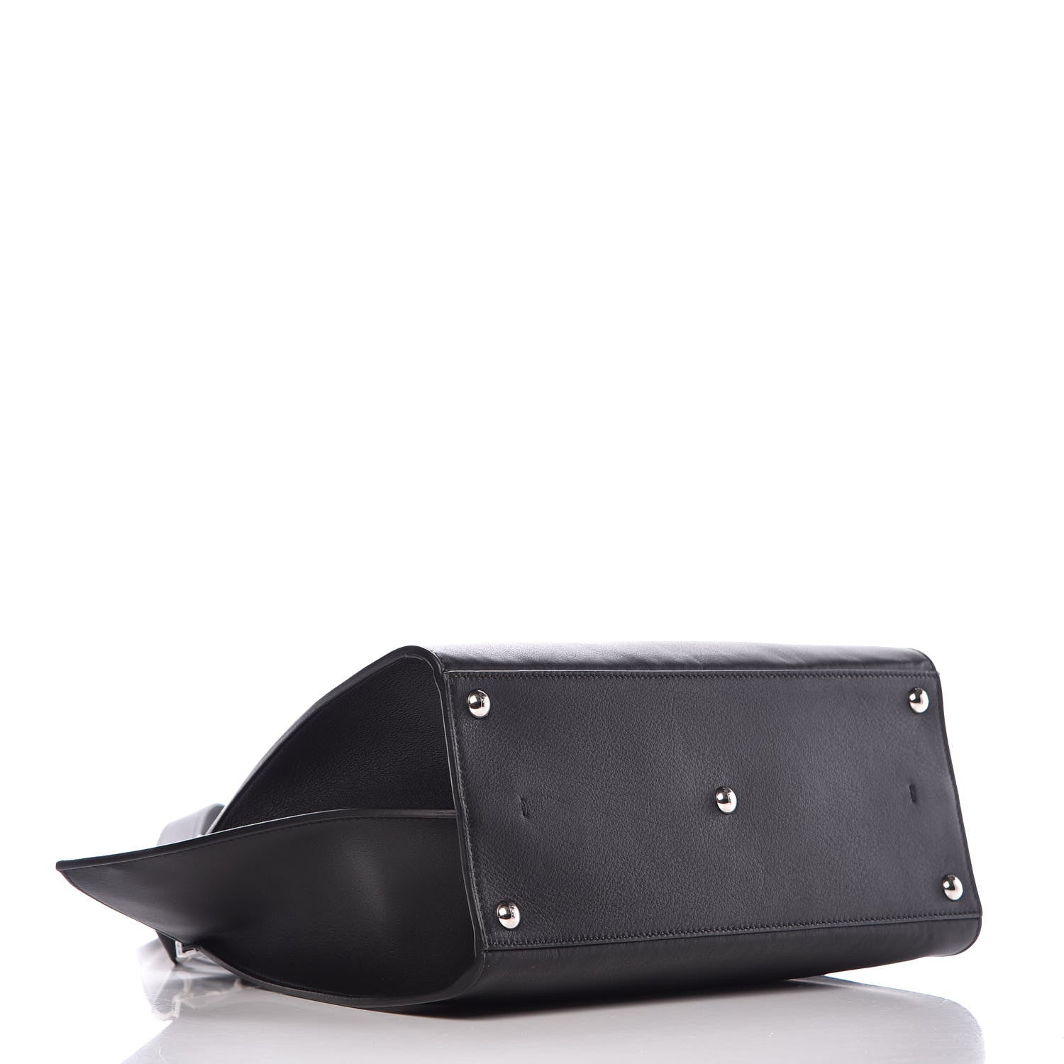 Fendi Vitello Dolce Shiny Nappa Petite 3Jours Tote Black 5 of 10